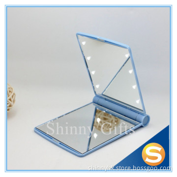 8 LED Portable Plastic Makeup Mirror Led Cosmetic Mirror